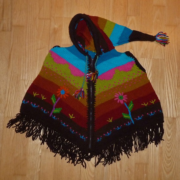 Boerneponchoer Happy Lama Fairtrade 10