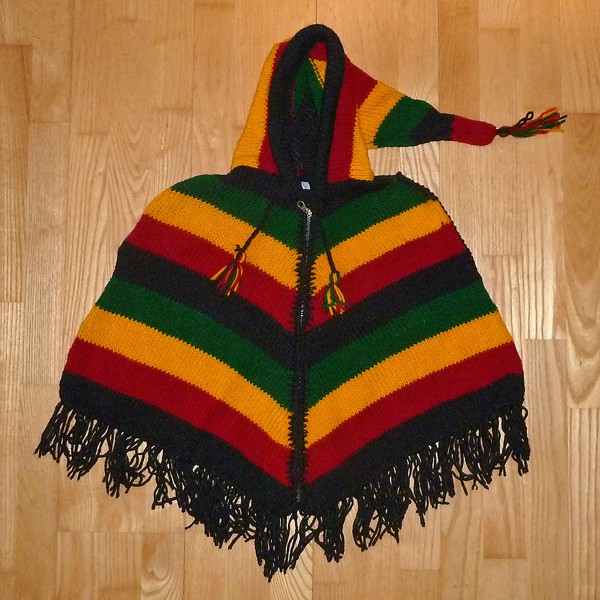 Boerneponchoer Happy Lama Fairtrade 2