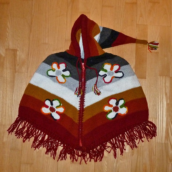 Boerneponchoer Happy Lama Fairtrade 5