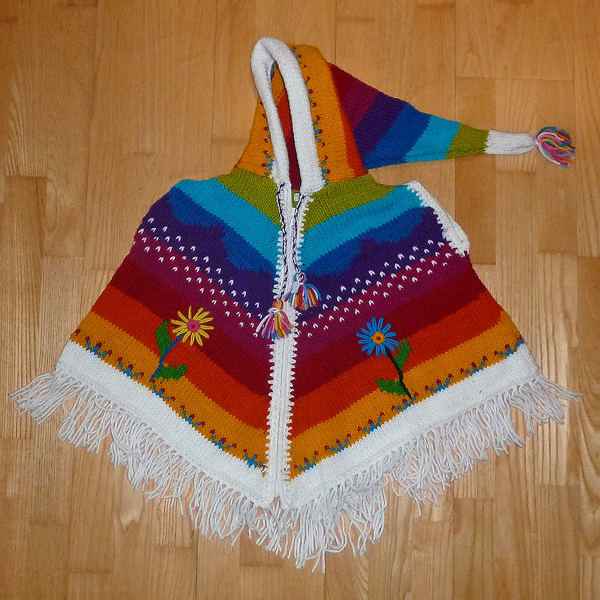 Boerneponchoer Happy Lama Fairtrade 6