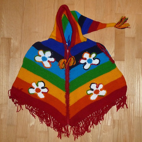 Boerneponchoer Happy Lama Fairtrade 7