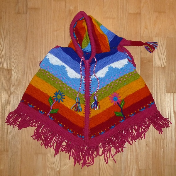 Boerneponchoer Happy Lama Fairtrade 8