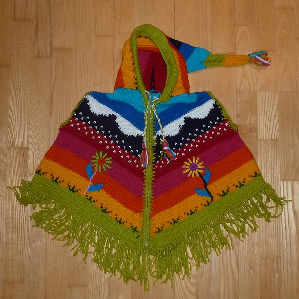 Boerneponchoer Happy Lama Fairtrade 9